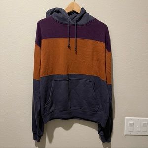 MacGregor Vintage Hoodie Sweatshirt Color Block Medium 90’s